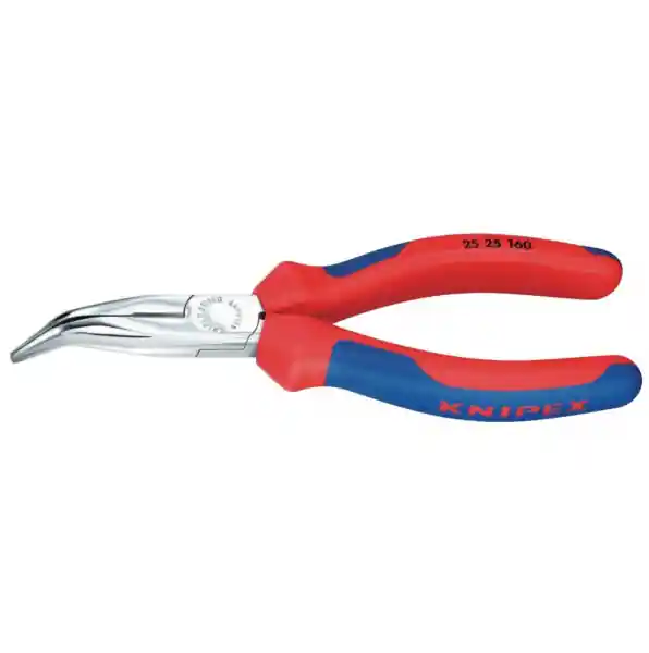 Promoție Cleste profesional cu varf lung indoit si suprafata taietoare Knipex 25 25 160, 160 mm