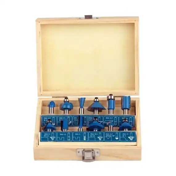 Set freze pentru lemn Wert 2504, Ø8 mm, 12 piese Livrare expres