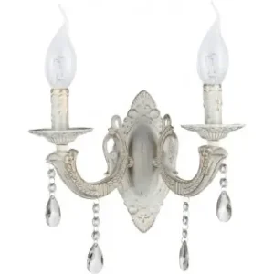 Promoție Aplica Pandora Alb Vintage 2xE14 60W