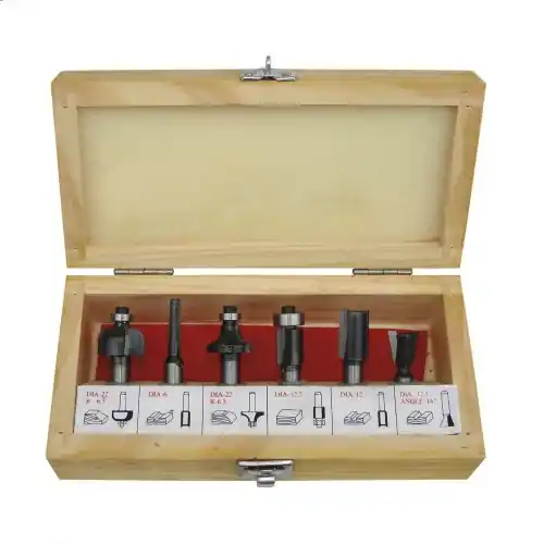 Set freze pentru lemn Gude 58315, Ø8 mm, 6 piese Super ofertă