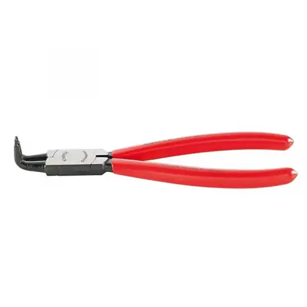 Cleste profesional de inchidere cu varfuri indoite pentru inele de siguranta Knipex 44 21 J11, 130 mm Plată sigură
