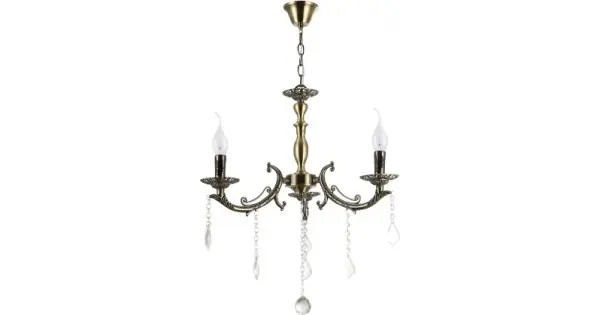 Cel mai vândut Candelabru Fascino Alama+Alb 3xE14 60W