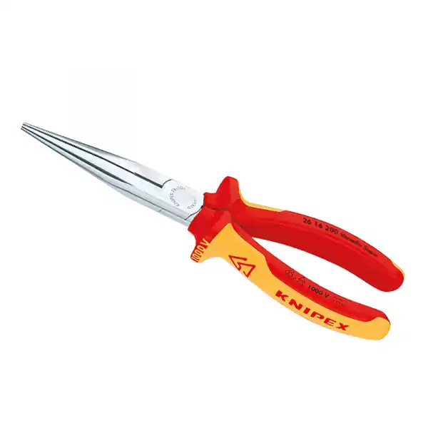 Cleste profesional izolat cu varf lung drept Knipex 26 16 200, 200 mm Ofertă exclusivă