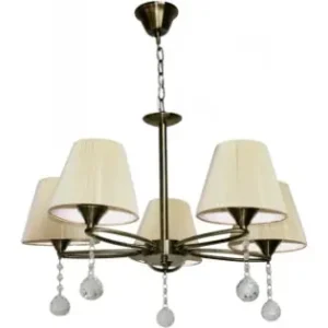 Candelabru Quinn Alama+Alb 5xE27 60W Transport gratuit