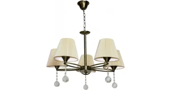 Candelabru Quinn Alama+Alb 5xE27 60W Transport gratuit