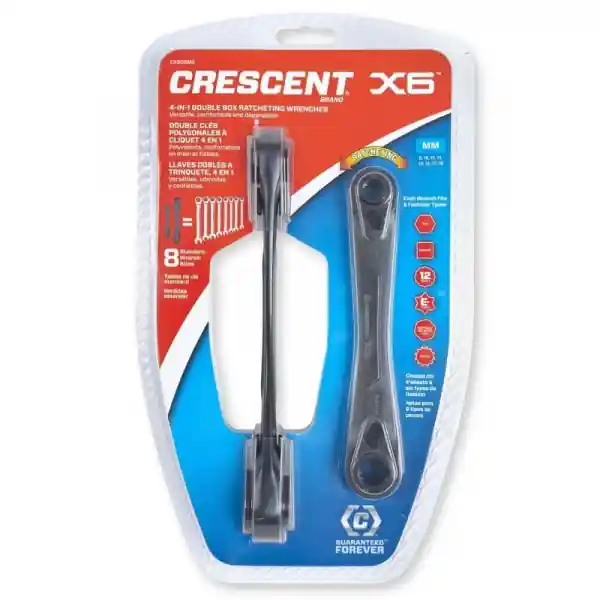 Set chei inelare duble cu clichet 4 in 1 Crescent CX6DBM2, 2 piese Preț promoțional