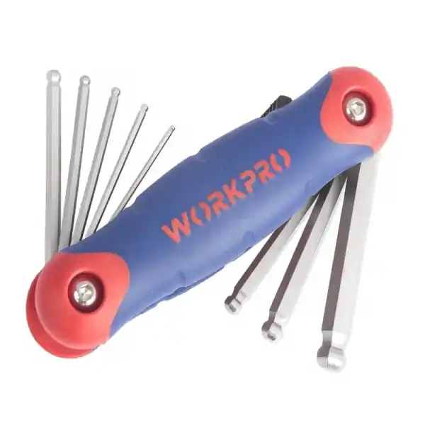 Reducere de preț Set chei imbus Hex Workpro W022006, gradatie imperiala, 9 piese