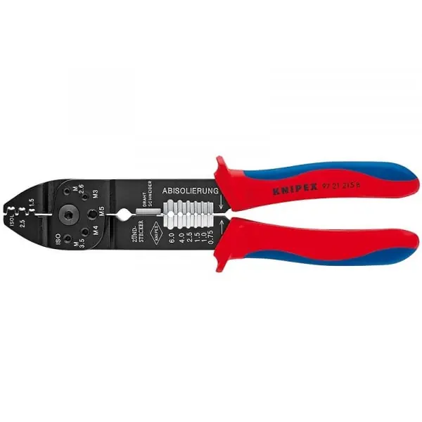 Cleste profesional pentru sertizat si dezizolat Knipex 97 21 215 B, 230 mm Popular
