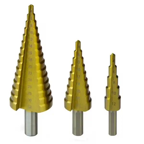 Set burghie conice HSS-G pentru tabla Dema 18496, Ø4-32 mm, 3 piese Disponibil imediat