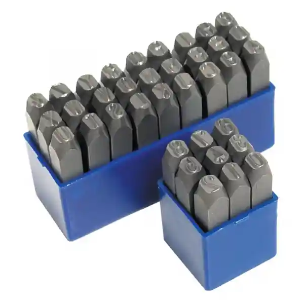 Doar azi Trusa de poansoane cu litere si cifre Dema 18501, 10 mm, 36 piese