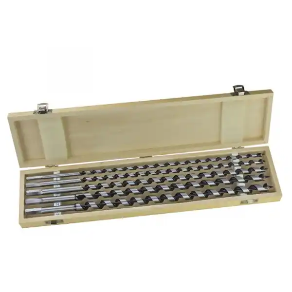 Ieftin Trusa burghie elicoidale pentru lemn 20615, Ø8-16 mm, 5 piese