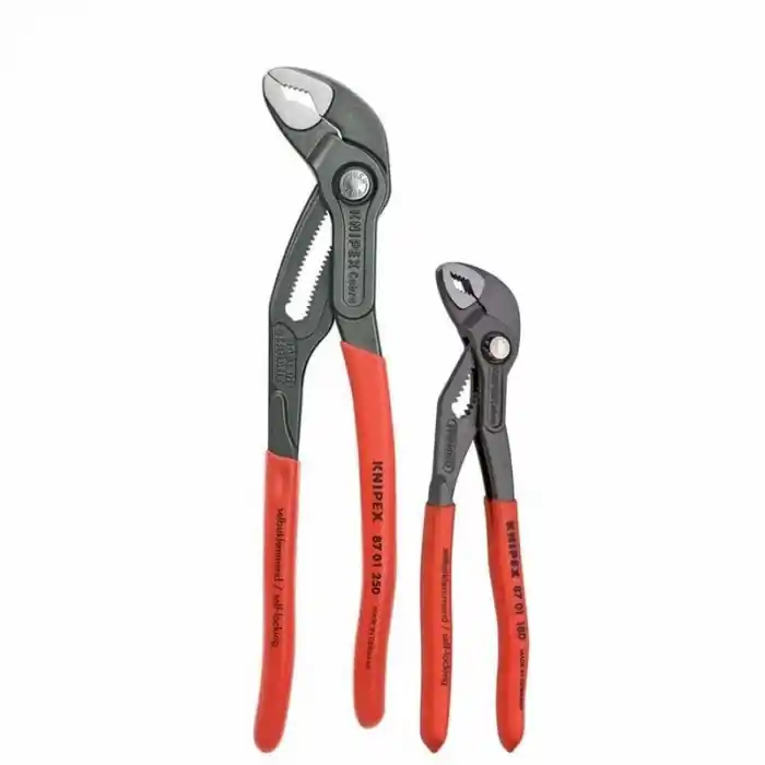 Ofertă limitată Set clesti pentru instalator Cobra Knipex 00 31 20 V01, 180-250 mm, 2 buc