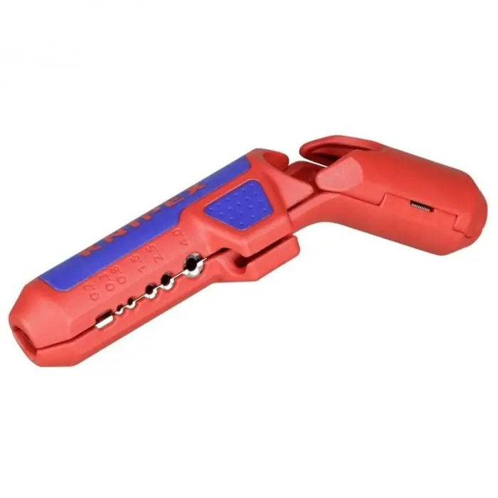 Reducere de preț Taietor de teava ondulata si dezizolator ErgoStrip Knipex 16 95 01 SB, Ø13-32 mm