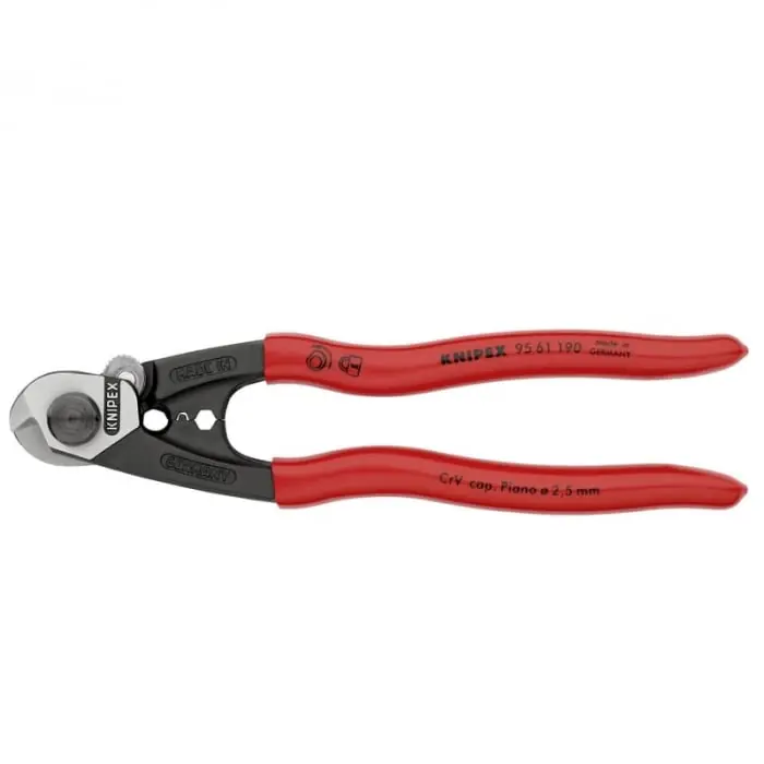 Ofertă limitată Foarfeca de taiat cabluri Knipex 95 61 190, 190 mm