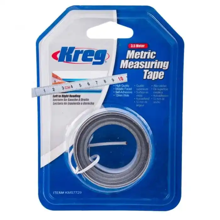Bestseller Metru banda cu adeziv Kreg KMS7729, gradatie stanga-dreapta, 3.5 m x 12 mm