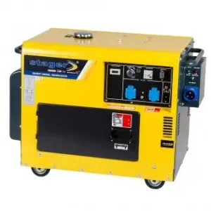 Lichidare de stoc Generator insonorizat diesel monofazat 4.2kW, 3000rpm, incl. automatizare Stager DG 5500S+ATS