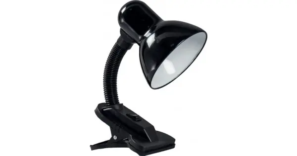 Noutate Lampa Birou Clip Negru 1XE27 60W