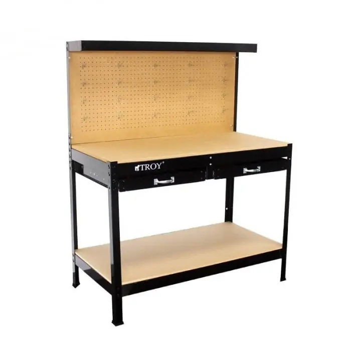 Banc de lucru cu panou perforat si sertare Troy 90014, 100 Kg Preferatul clienților