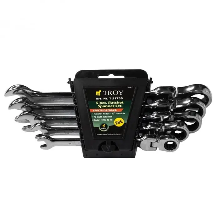 Set chei combinate Troy 21700, Ø8-17 mm, 5 piese Reducere