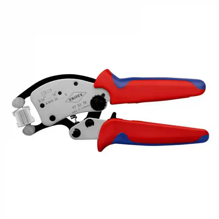Cleste profesional pentru sertizat ferule Knipex 97 53 18, 200 mm Ofertă specială