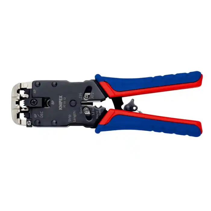 Cleste profesional pentru sertizat fise Western Knipex 97 51 12, 205 mm Ofertă limitată