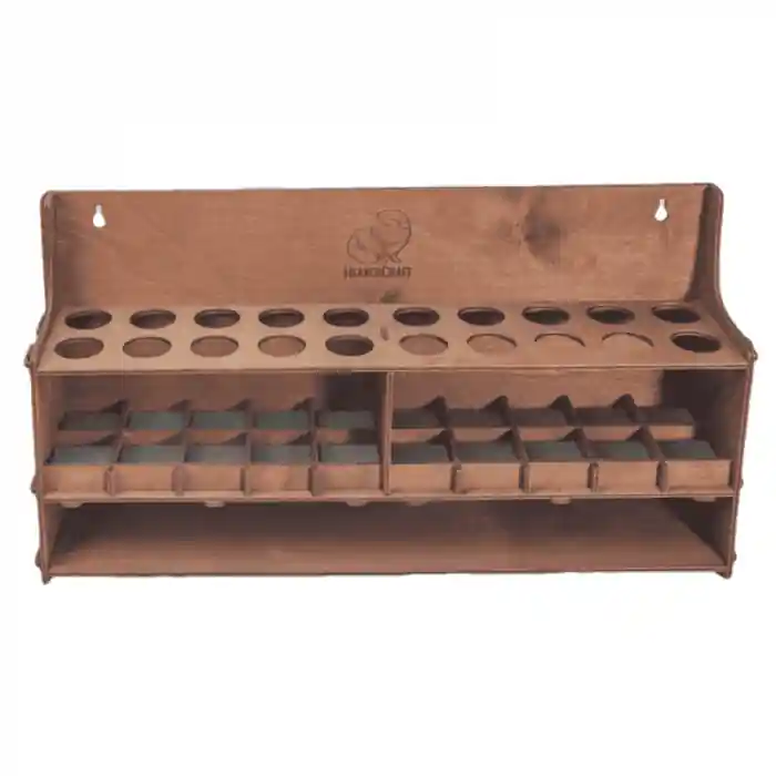 Preț promoțional Suport pentru 20 cutite de cioplit in lemn BeaverCraft TH20 Dark