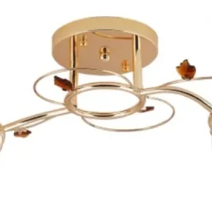 Livrare gratuită Lustra Alice Auriu+Auriu 2xE27 60W - Eleganță și Iluminare Călduroasă