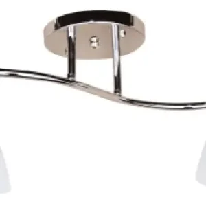 Lustra Aura Crom+Alb 2XE27 60W Cel mai vândut