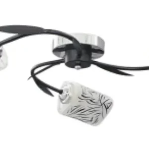 Lustra Azalea Crom+Negru+Alb 3xE27 60W Retur gratuit