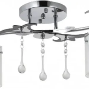 Livrare gratuită Lustra Cassia Crom 2xE27 60W