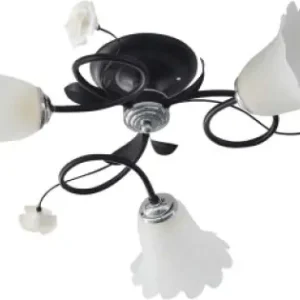 Ofertă de sezon Lustra Chloe Crom+Negru+Alb 3xE27 60W