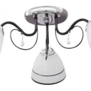 Lustra Clover Crom+Negru+Alb 3xE27 60W Vezi acum