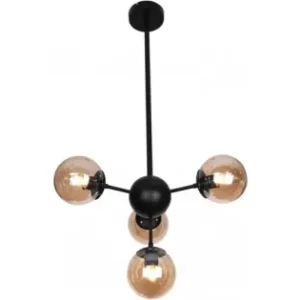 Cumpără online Lustra Cooper Negru+Cafea 4xE27 40W