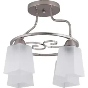 Cumpără acum Lustra Cristina Crom Satin+Alb 4XE27 60W