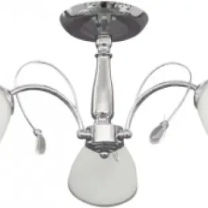 Lustra Dante Crom+Alb 3xE27 60W Livrare expres