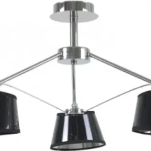 Lustra Ebony Crom+Negru 3xE27 60W Preferatul clienților