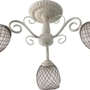 Nu rata Lustra Elegance Crom+Alb+Maro 3xE27 60W