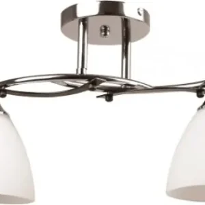 Lustra Ellis Alb+Crom/Wenge 2XE27 60W Calitate înaltă