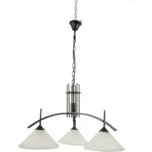 Lustra Emerald Negru+Alb 3xE27 40W Reducere specială