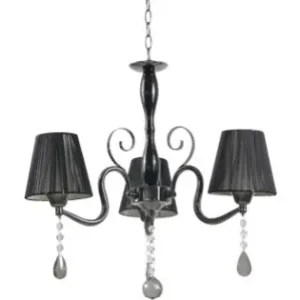 Transport gratuit Lustra Equinox Negru 3xE27 60W