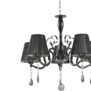 Preferatul clienților Lustra Equinox Negru 5xE27 60W