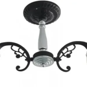 Lustra Flavum Crom+Negru+Alb 2xE27 60W Bestseller