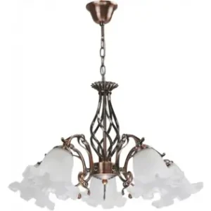 Ieftin Lustra Immotus Alb+Cupru 5XE27 60W