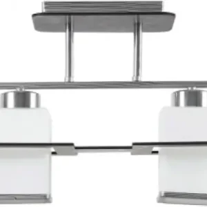 Lustra Kyoto Crom+Negru+Alb 2xE27 60W Reduceri