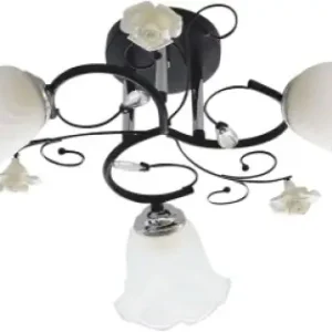 Lustra Lady Crom+Negru+Alb 3xE27 60W Ofertă specială
