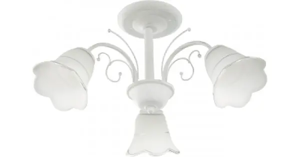 Lustra Lena Alb 3xE27 60W Livrare gratuită