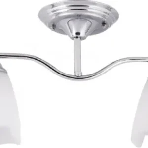 Lustra Lucia Crom+Alb 2XE27 60W Ofertă specială