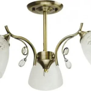 Lustra Lycyan Alb+Alama 3XE27 60W Ofertă