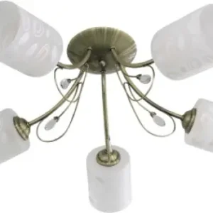 Lustra Morrison Alama+Alb 5xE27 60W Ultima șansă