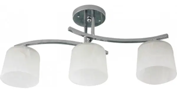 Transport gratuit Lustra Nora Crom+Alb 3xE27 60W